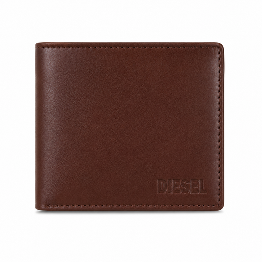 Diesel Men's Premium Leather Wallet | Classic Bi-Fold Wallet